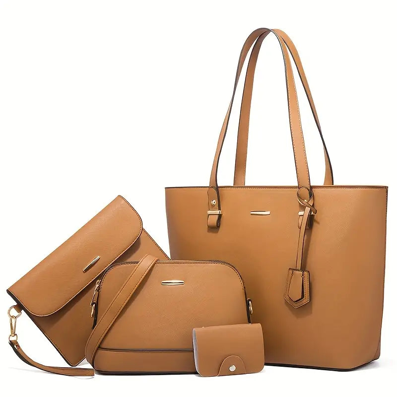 Micro 4Pc's Handbag - Camel