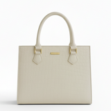 Croc 2Pc Handbag – White