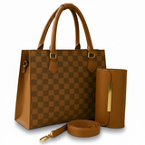 LN DAMIER 2-Pcs Handbag Set - Camel