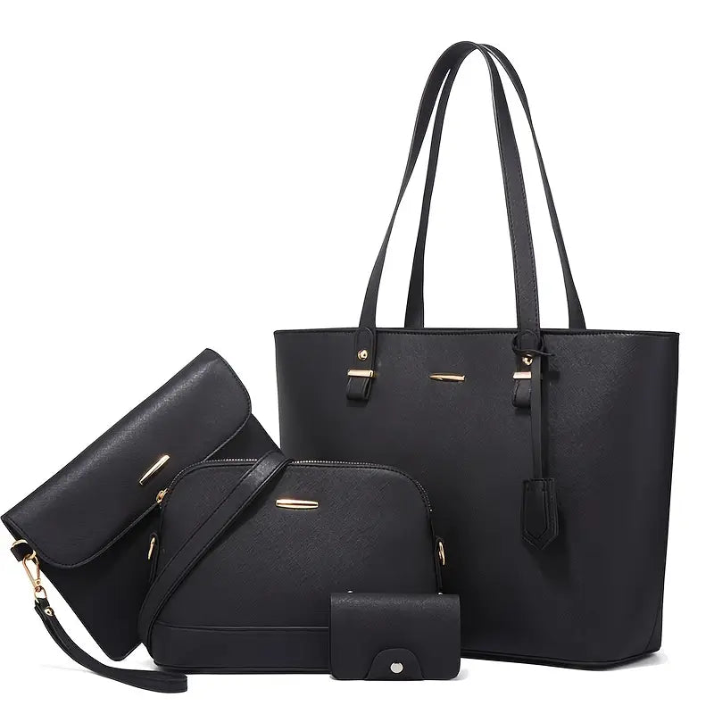 Micro 4Pc's Handbag - Black