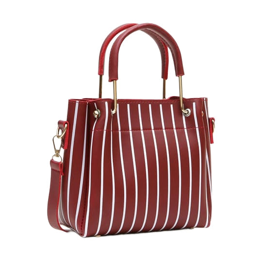 OSTOMY 2-Pc Handbag Set - Maroon