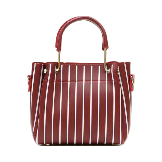 OSTOMY 2-Pc Handbag Set - Maroon