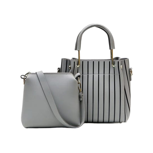 OSTOMY 2-Pc Handbag Set - Grey
