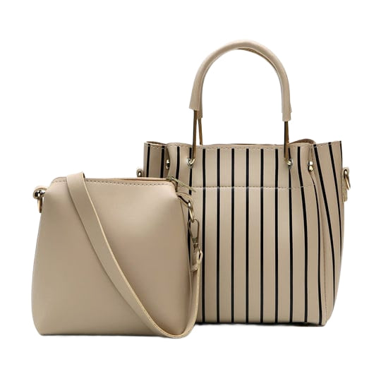 OSTOMY 2-Pc Handbag Set - Off White