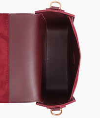 Aria Crossbody - Maroon