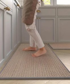 Alternative view of Matilda Kitchen Mat Set of 2, Cushioned Anti Fatigue Kitchen Rugs, Non Slip Woven Runner Mats