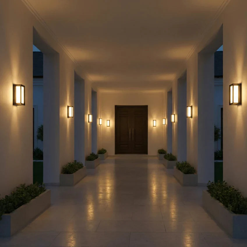 Motion Sensor Outdoor Light, LED Security Wall Light, IP66 Waterproof Black Exterior Wall Sconce - Image 5