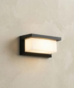 Motion Sensor Outdoor Light, LED Security Wall Light, IP66 Waterproof Black Exterior Wall Sconce