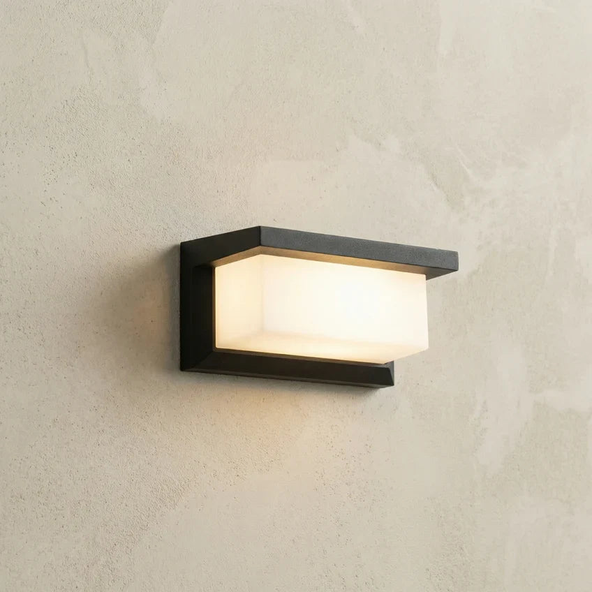 Motion Sensor Outdoor Light, LED Security Wall Light, IP66 Waterproof Black Exterior Wall Sconce