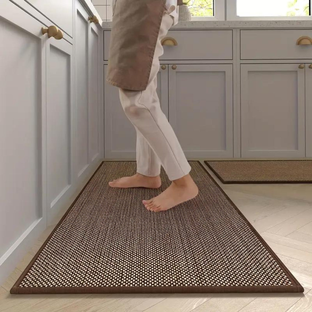 Matilda Kitchen Mat Set of 2, Cushioned Anti Fatigue Kitchen Rugs, Non Slip Woven Runner Mats - Image 7