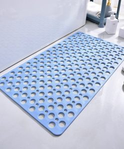 Alternative view of Secure Non Slip Shower Mat, Suction Cup Bathtub Mat with Drain Holes, TPE Anti Slip Bath Mat