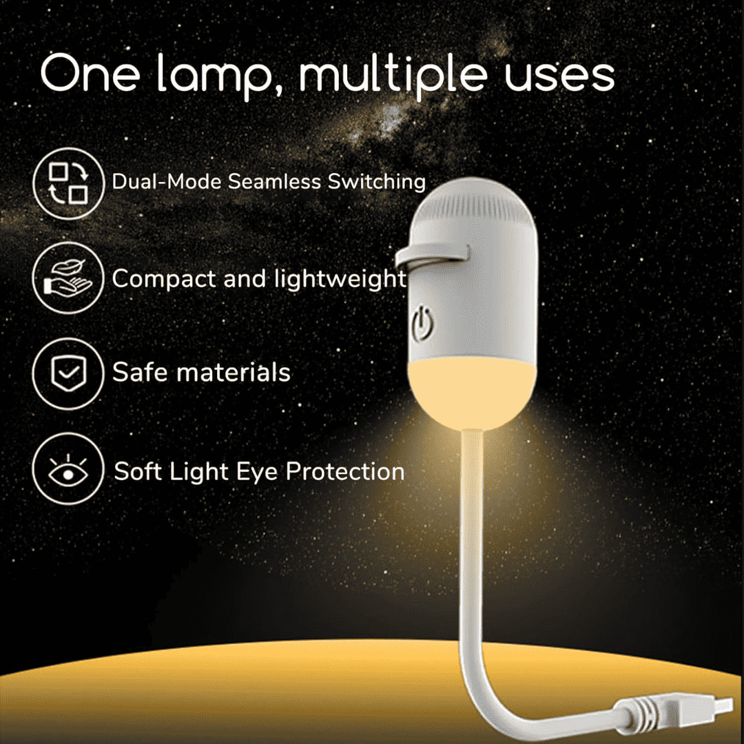 Orbit Star Projector Night Light, Galaxy Ceiling Projector with 360 Degree Rotation and USB Power - Image 4