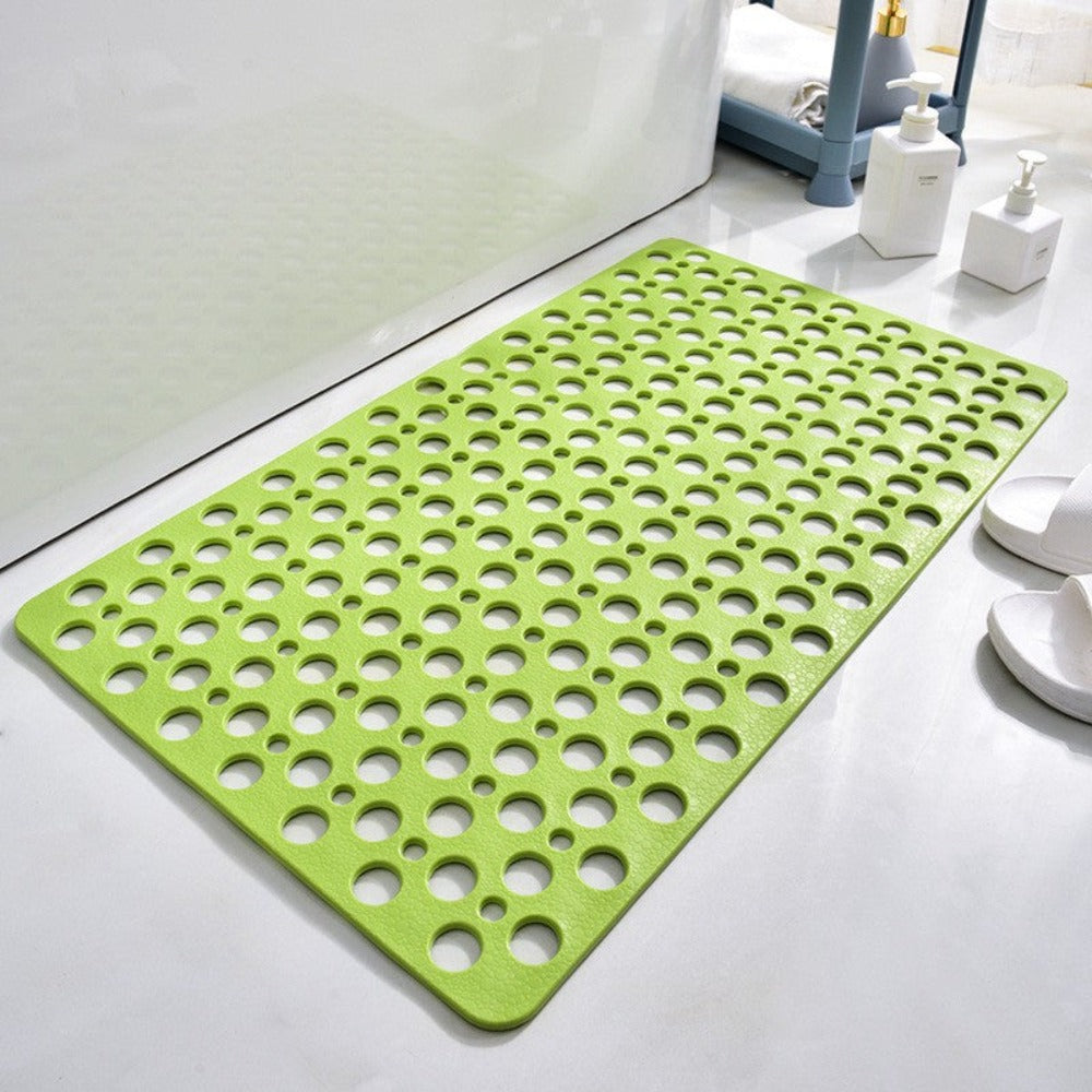 Secure Non Slip Shower Mat, Suction Cup Bathtub Mat with Drain Holes, TPE Anti Slip Bath Mat - Image 5