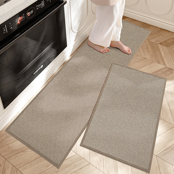 Matilda Kitchen Mat Set of 2, Cushioned Anti Fatigue Kitchen Rugs, Non Slip Woven Runner Mats - Image 4