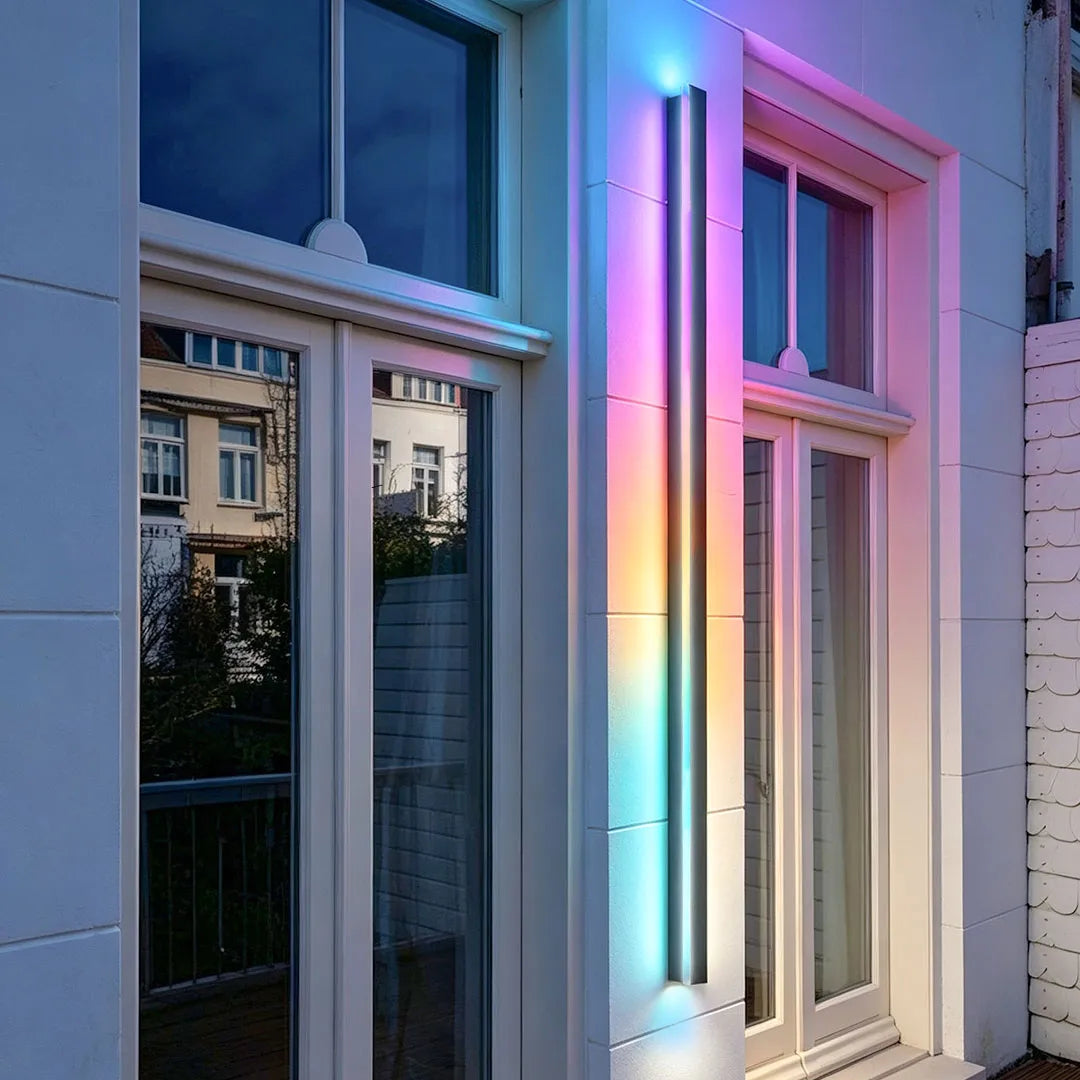 Linear Outdoor Strip Wall Light, Long Black LED Exterior Wall Lamp, IP65 Waterproof Porch Light - Image 25
