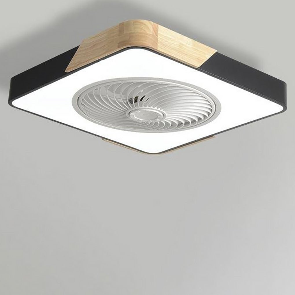 Bladeless Ceiling Fan with Light and Remote, Low Profile Flush Mount Dimmable 36W LED Fan - Image 11
