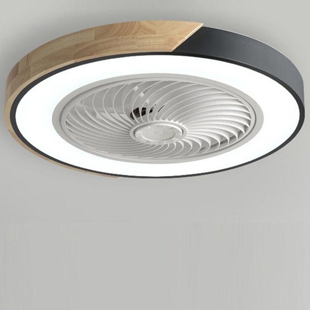 Bladeless Ceiling Fan with Light and Remote, Low Profile Flush Mount Dimmable 36W LED Fan - Image 9
