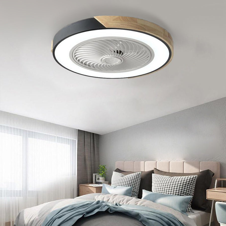 Bladeless Ceiling Fan with Light and Remote, Low Profile Flush Mount Dimmable 36W LED Fan - Image 10