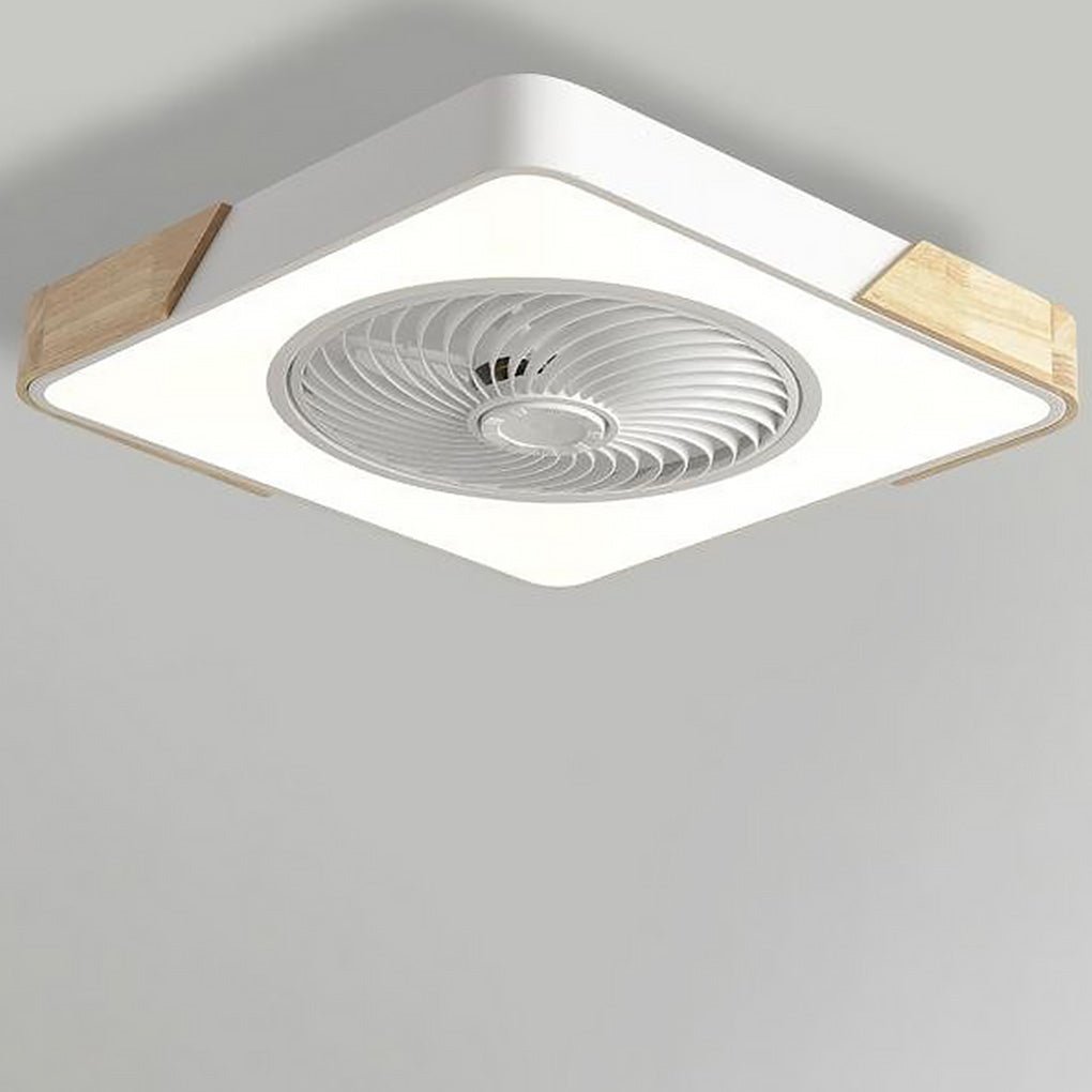 Bladeless Ceiling Fan with Light and Remote, Low Profile Flush Mount Dimmable 36W LED Fan - Image 8