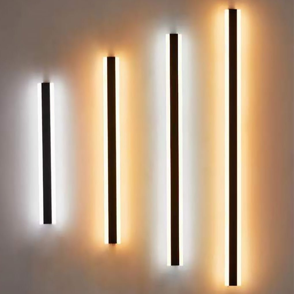 Gate Linear Outdoor Wall Light, Long Black LED Exterior Wall Lamp for Porch, Patio and Entryway - Image 6
