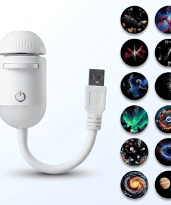 Alternative view of Orbit Star Projector Night Light, Galaxy Ceiling Projector with 360 Degree Rotation and USB Power