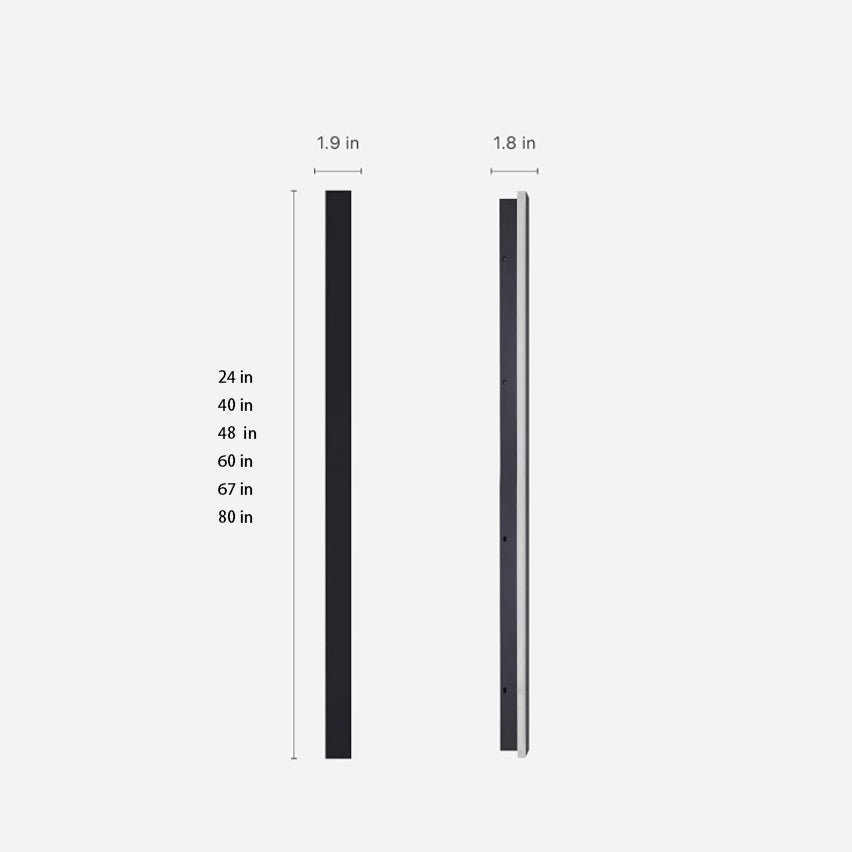 Linear Outdoor Strip Wall Light, Long Black LED Exterior Wall Lamp, IP65 Waterproof Porch Light - Image 28
